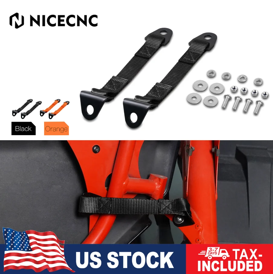 

For Maverick X3 UTV Door Limit Straps Polyester&45 Steel For Can Am Maverick X3 2017-2023 R RR 4x4 XRC XMR XRS XDS Turbo DPS