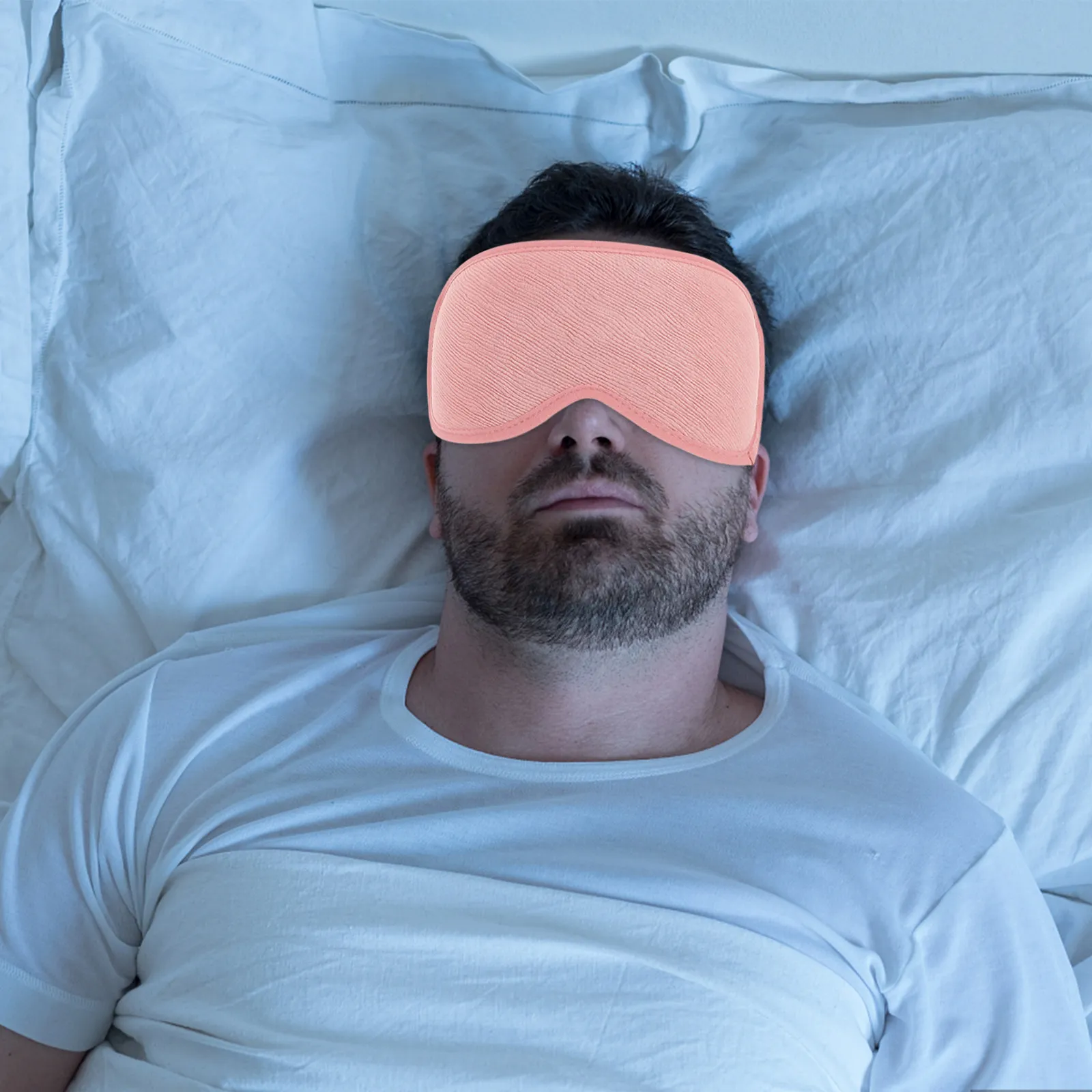 

3D Contoured Sleep Mask for Women Men Blackout Eye Masks Light Blocking Adjustable Strap No Pressure on Eyes Travel Yoga