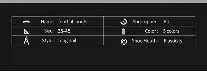 Neue Fußballschuhe für Herren, Trainingsschuhe, Fußballschuhe mit langen Stollen, ultraleichte Fußballschuhe FG, rutschfest, für den Außenbereich, Dropshipping. – Detail 6