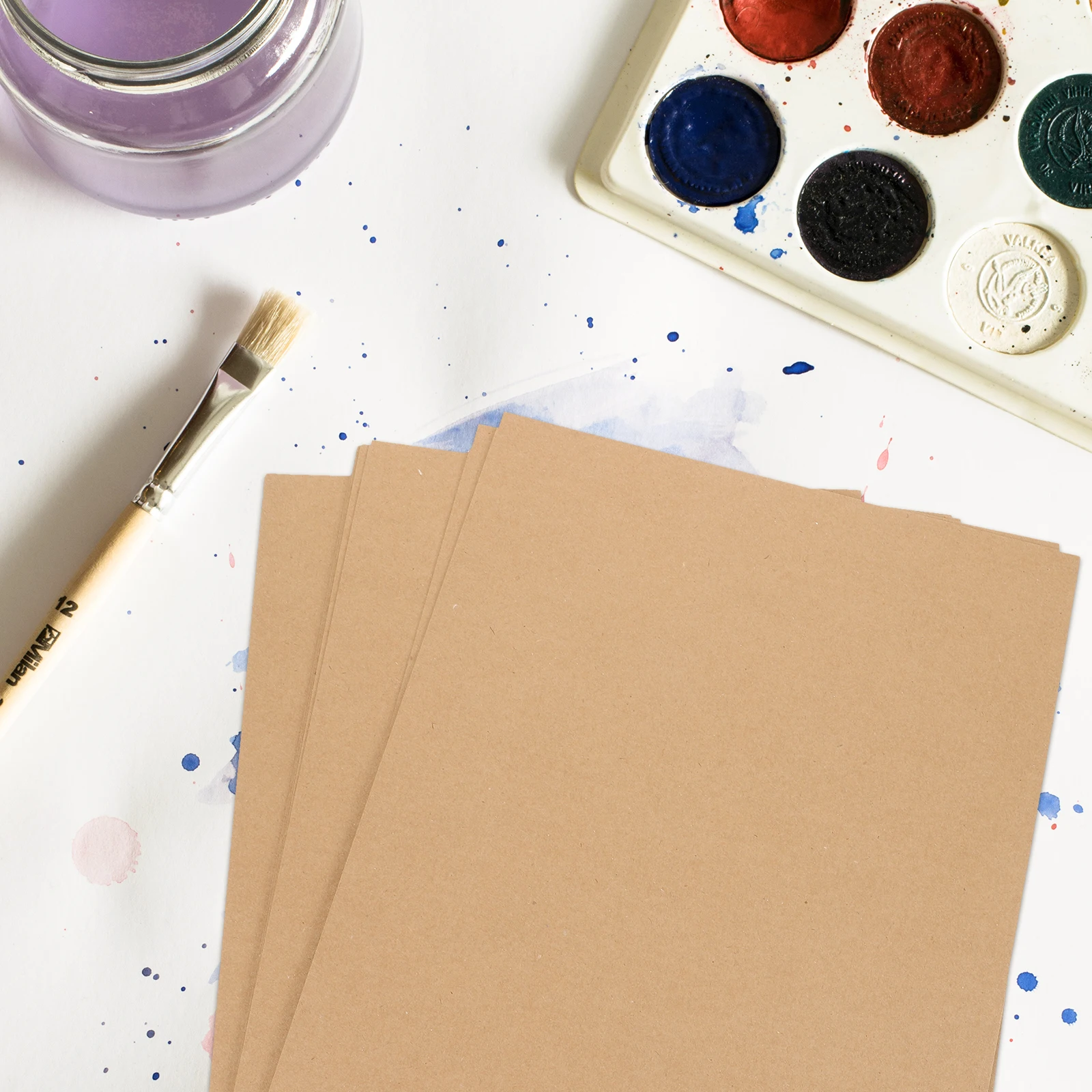 

10 Sheets 42x30cm Brown Kraft Paper Cardstock for Drawing Painting Sketching Art Crafts Student Greeting Cards Packaging