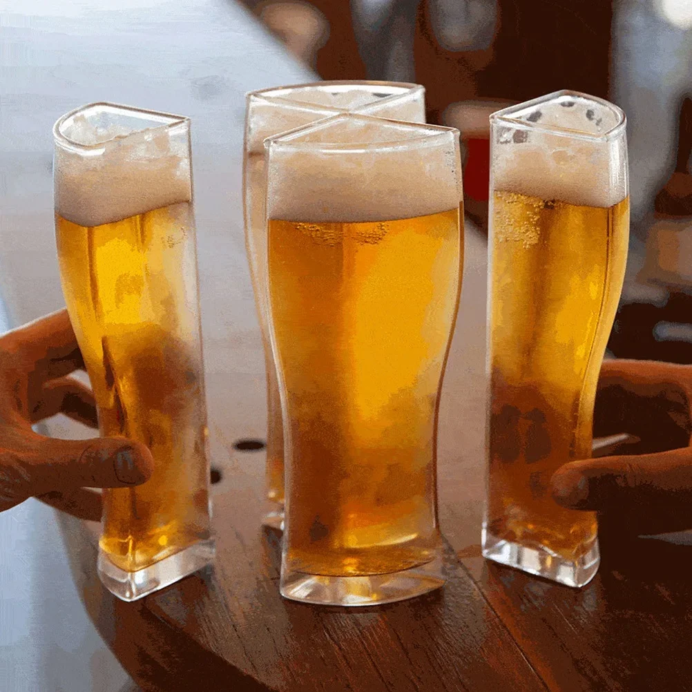 

4-in-1 Acrylic Beer Cup KTV Beer Cup Plastic Drinks Cups Breakfast Milk Coffee Water Mug Barware Drinkware