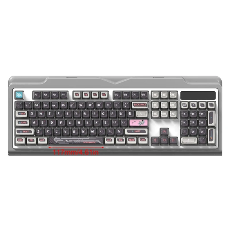 116Keys Keycaps PBT Through Effect Translucent Backlit Keycap for Mechanical Keyboards Enhances Typing