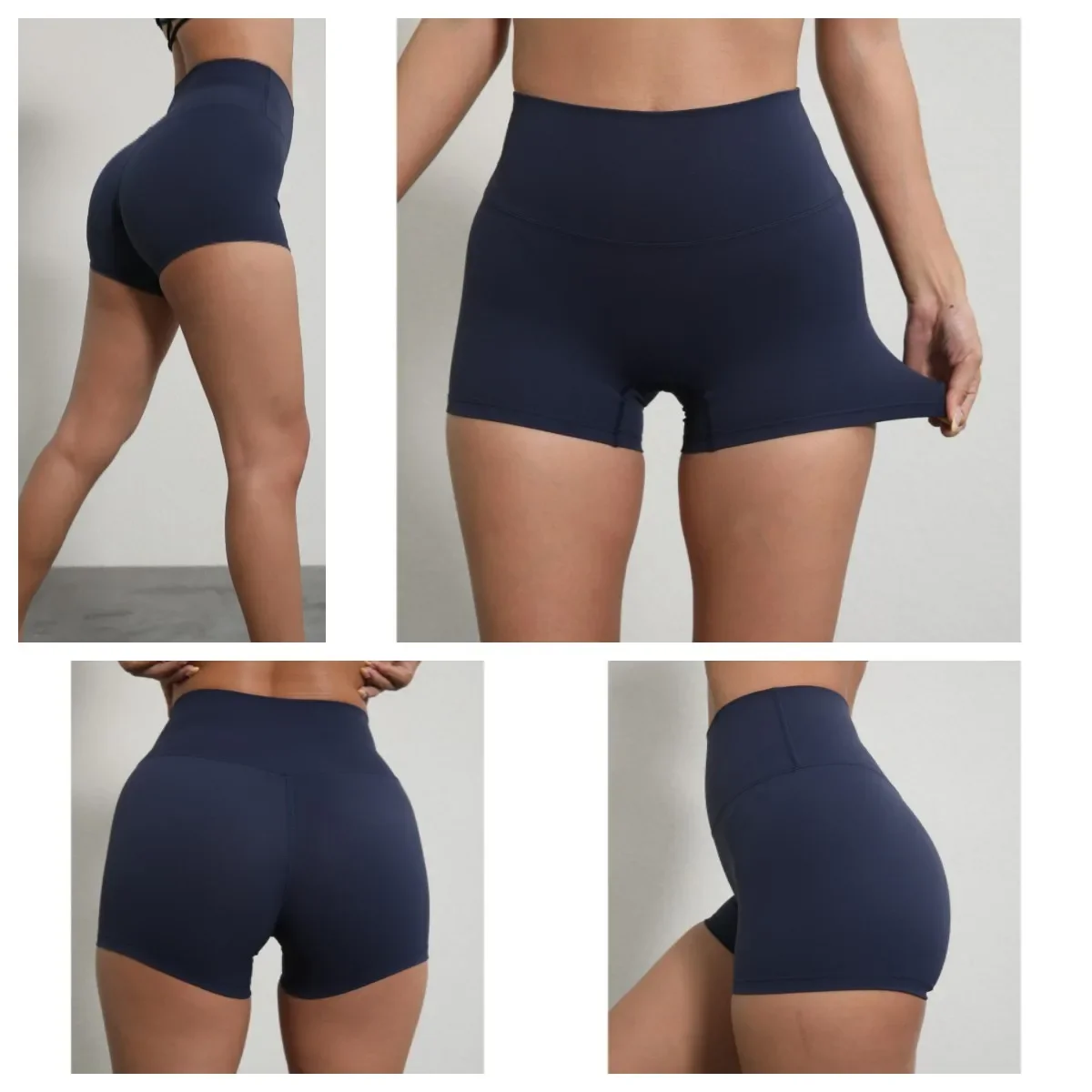 Women Sports Shorts High Waist Yoga Shorts Slim Fit Butt Lift Gym Running High Elastic Biker Shorts