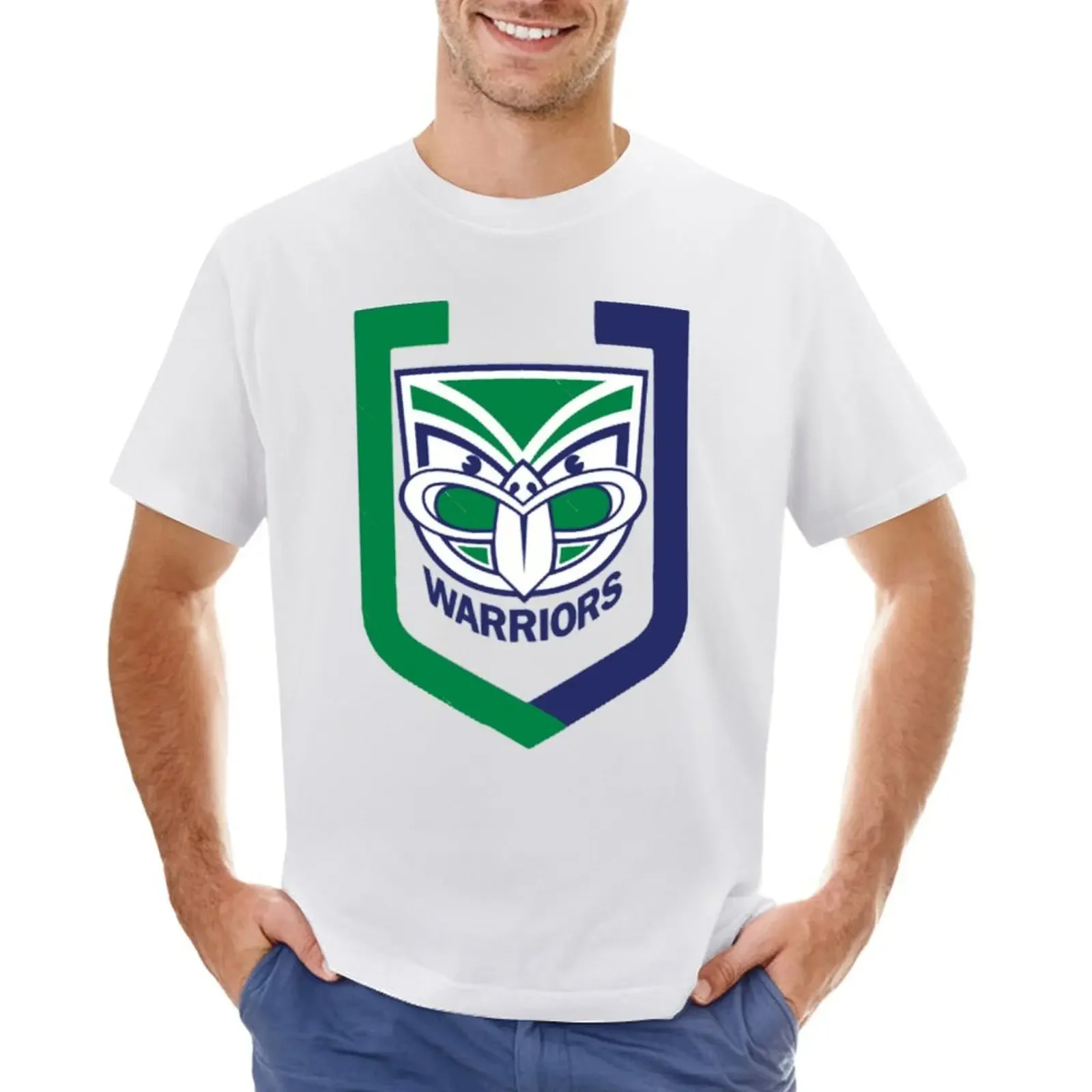 

New Zealand Warriors T-shirt sports fans vintage clothes summer tops vintage t shirt for men