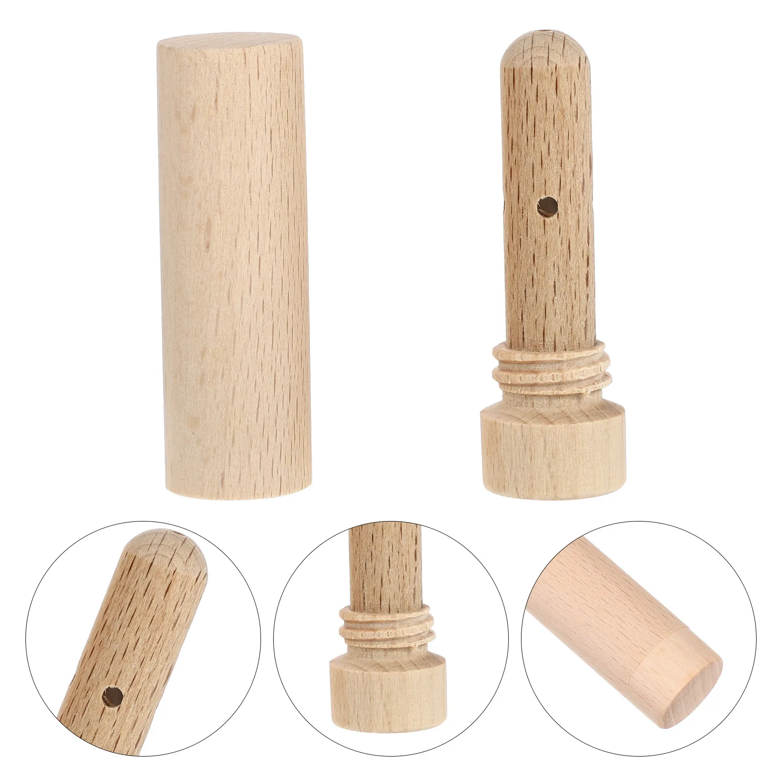 1Pcs Wooden Scent Inhaler Smooth Natural Wood Essential Oil Diffuser Stick Portable Scent Inhaler Tube for Focus Calm Energy