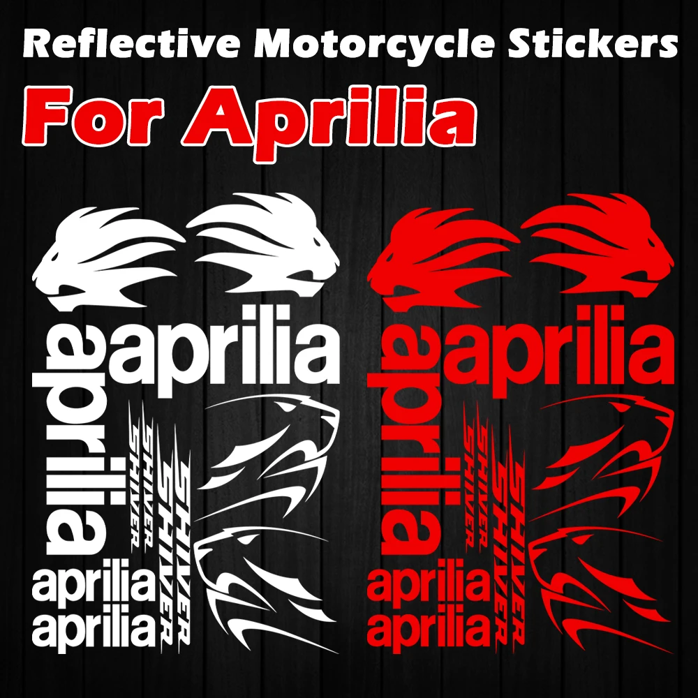 For Aprilia Tuareg 660 RS 250 125 SR 50 RSV4 Shiver 750 900 Reflective Motorcycle Stickers Moto Body Helmet Accessories Decals