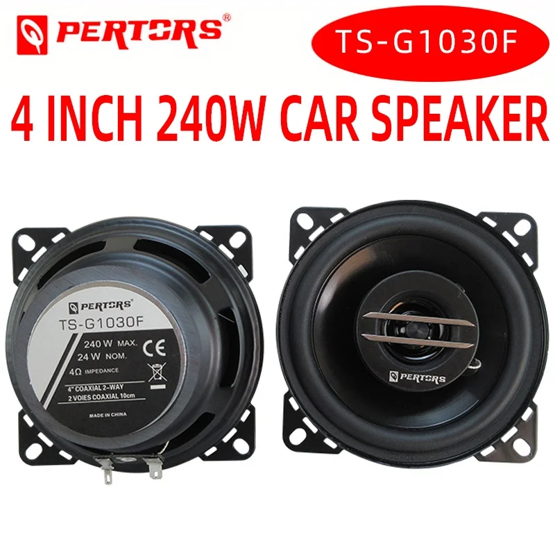 

2pcs 4inch Car Audio Speaker 12V 240W 2 Way HiFi Coaxial Subwoofer Modified Speaker Full Frequency Car Stereo Speaker Woofer