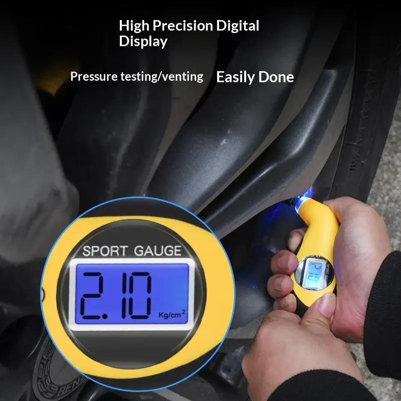 Car Truck AutoHigh-precision Electronics Digital Tire Pressure Gauge LCD Air Meter Tester For Tyre Test