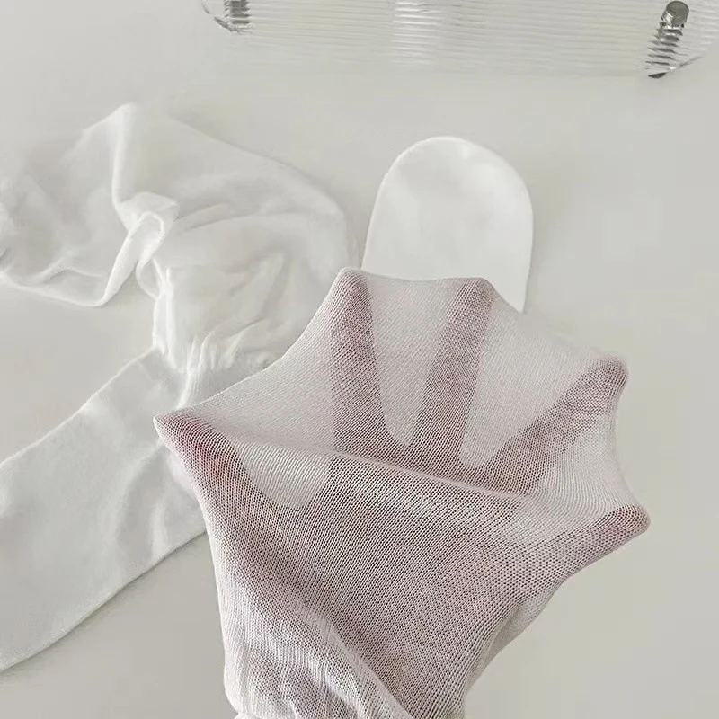 الفخذ العليا جوارب النساء الفتيات أسود أبيض JK الجوارب الطويلة لوليتا الصيف طماق الحلو الباليه الجوارب رقيقة فضفاضة ازياء