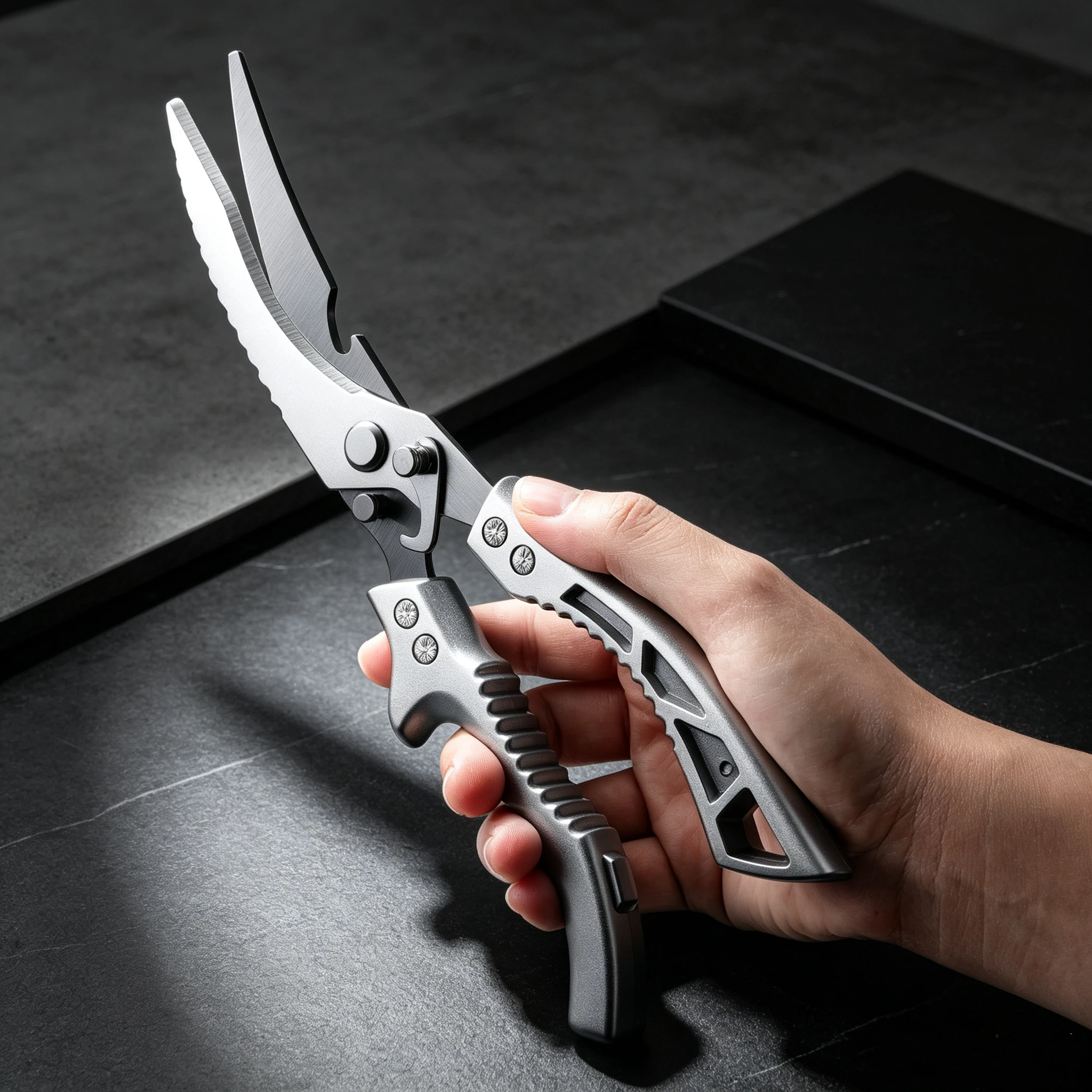 Professional Chicken Bone Kitchen Scissors Kitchen Shears Duck Fish Cutter Stainless Steel Scissors Clean Cook Scissors Knife