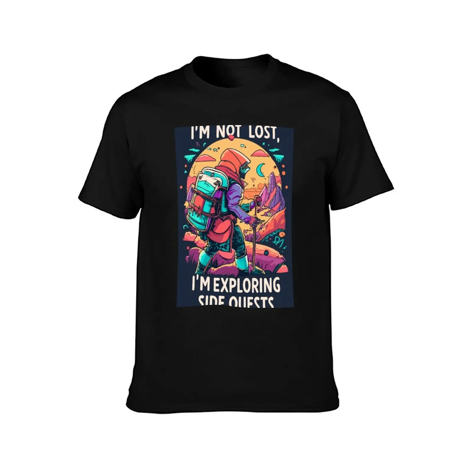 I'm not lost, I'm exploring side quests - Role-Playing Games - Video Games T-Shirt Casual Daily Graphic Tee T-Shirt