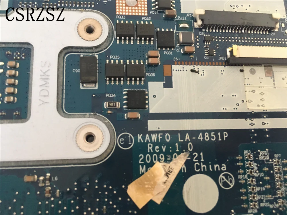 Imagem -04 - para Acer Emachines E725 5332 5732 E525 Notebook Mainboard Kawf0 La4851p Teste de Trabalho Perfeito