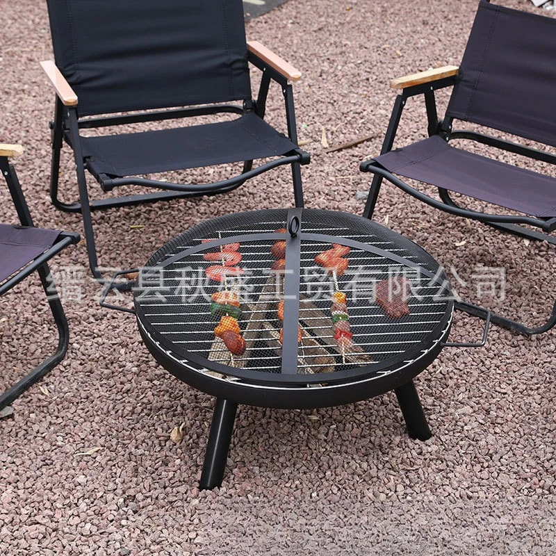 Indoor Stove Campfire Pot Surrounding Stove Tea Brewing Smokeless with Cover Barbecue Stove Round Simple