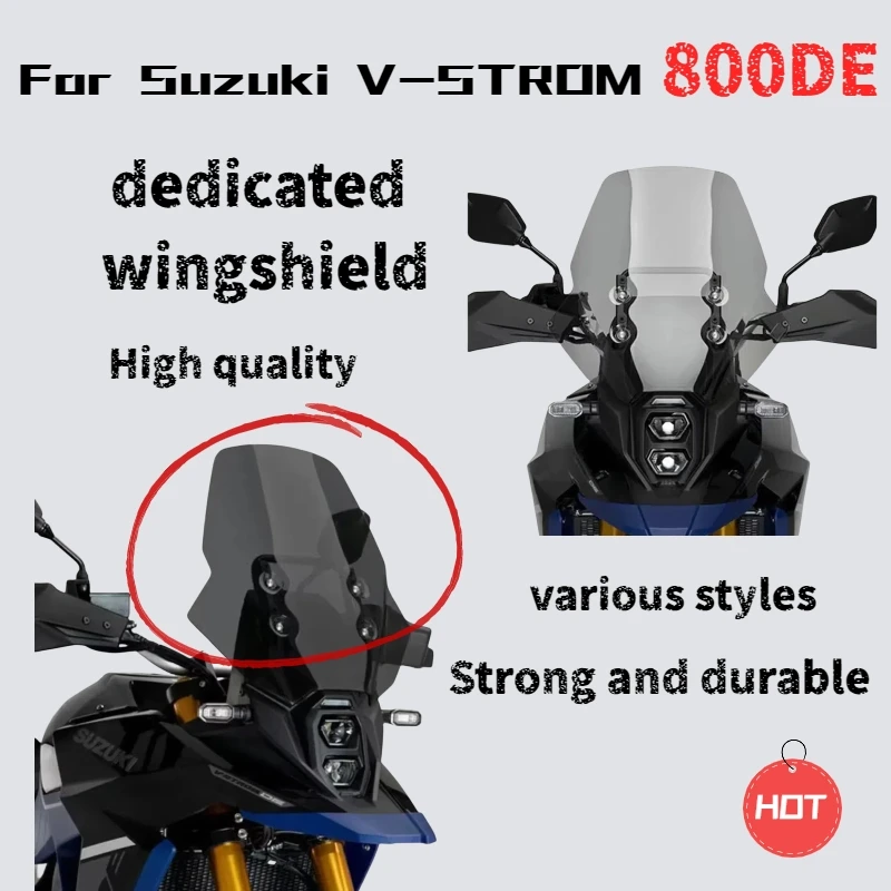 

For Suzuki V-STROM 800DE windshield motorcycle modified glass accessories heightened windshield front