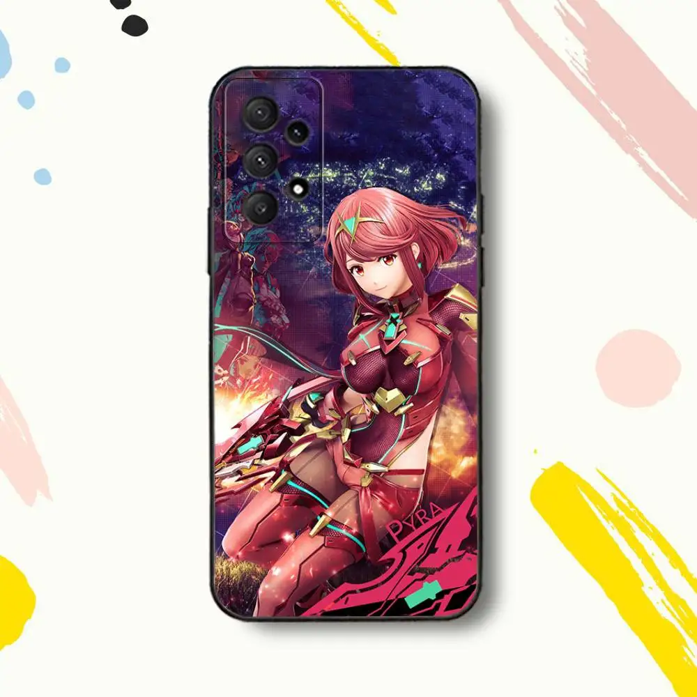 حافظة هاتف X-Xenoblade Chronicles لهاتف سامسونج جالاكسي A 80,72,73,91,53,22,51,52,5G,Plus,J,Note غطاء أسود ناعم