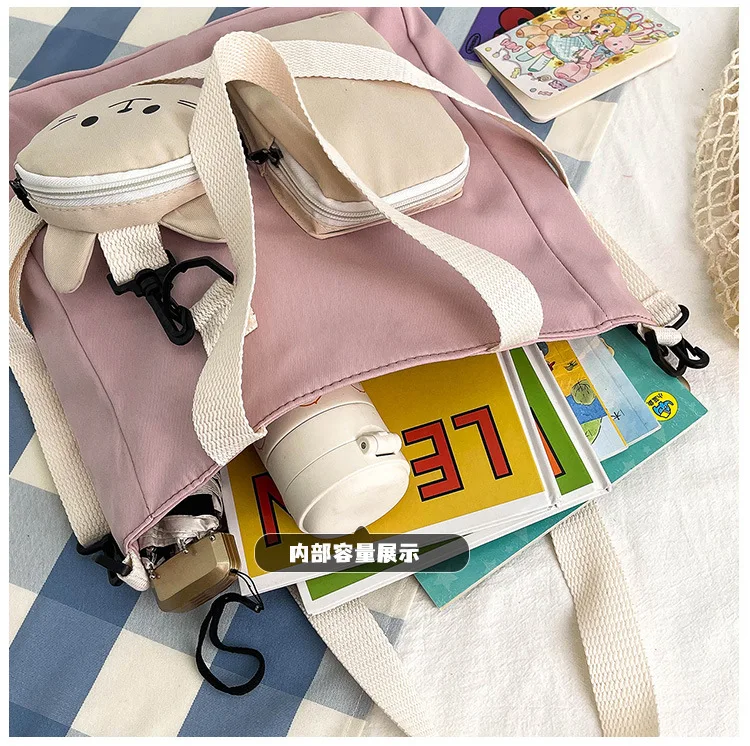 Nieuwe Japanse Stijl Harajuku Kitten Tas Meisje Hart In Schattige Bosstijl Literair Schoolmeisje Crossbody Tas Kleine Verse Tas