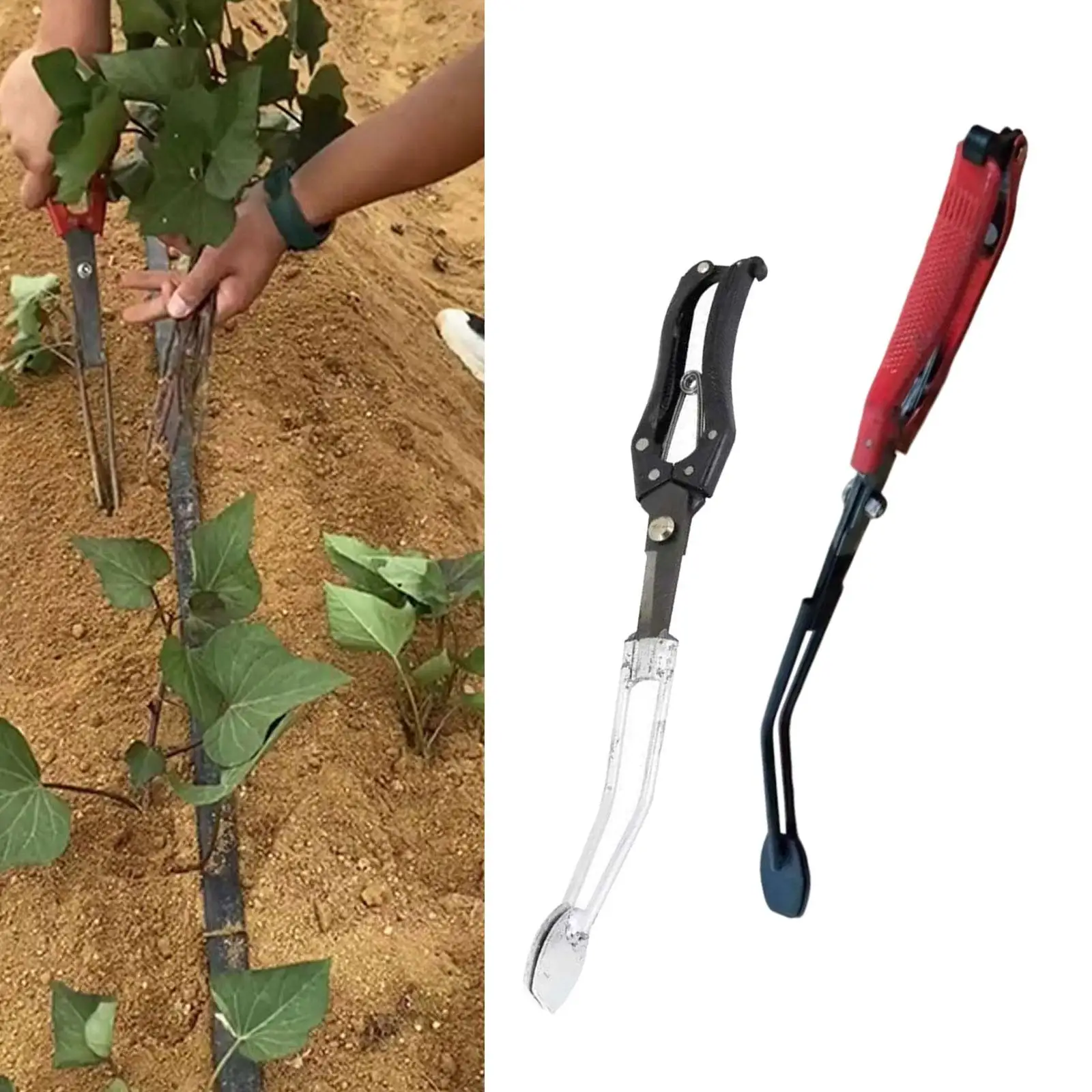 農業用苗植機　スチール製　サツマイモ・ピーマン移植用植栽器具