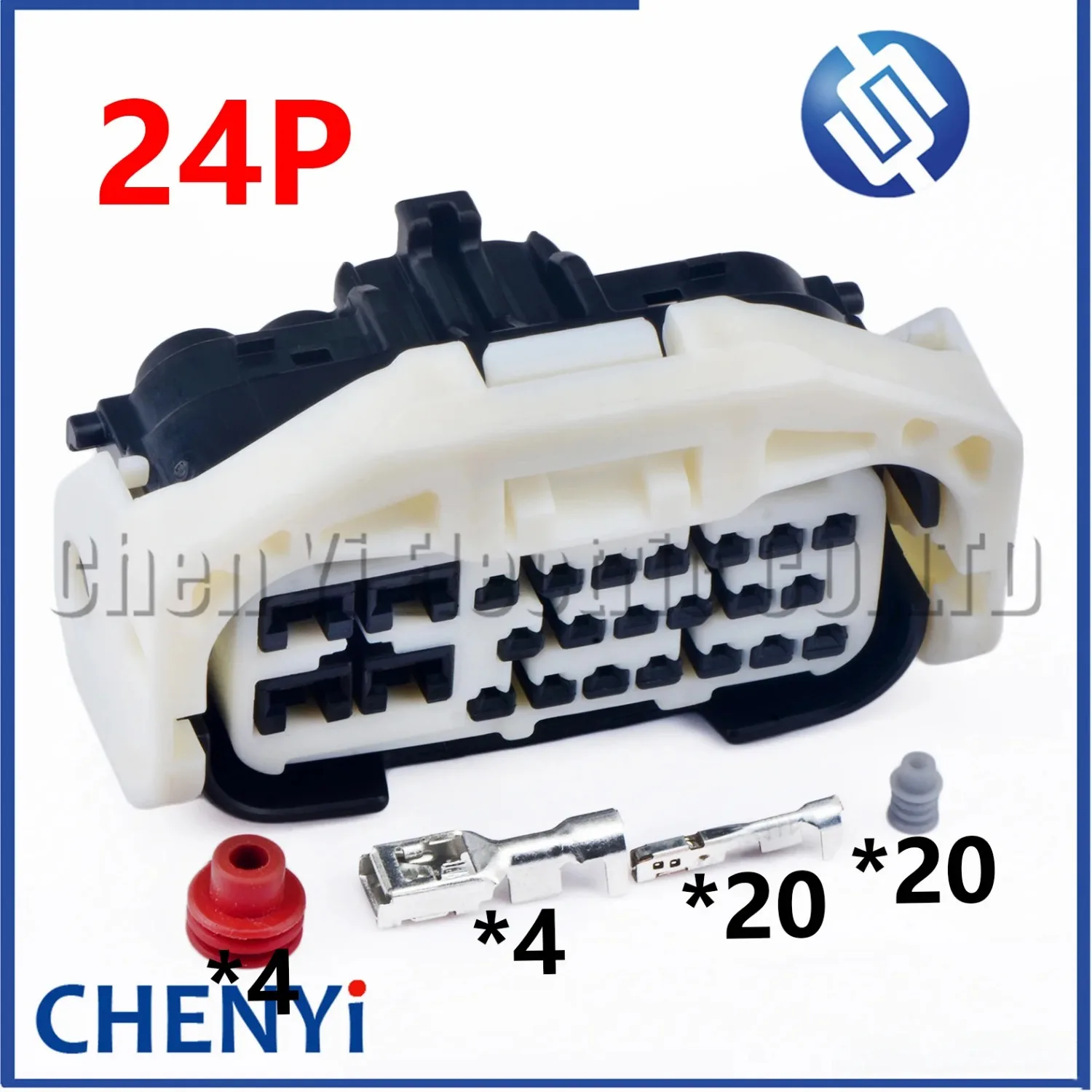 Conector a prueba de agua para automóvil, motor de bomba ABS, enchufe ECU con Pin de Terminal 6189-0886, 90980-12116, para Toyota Lexus, 24 pines por vía