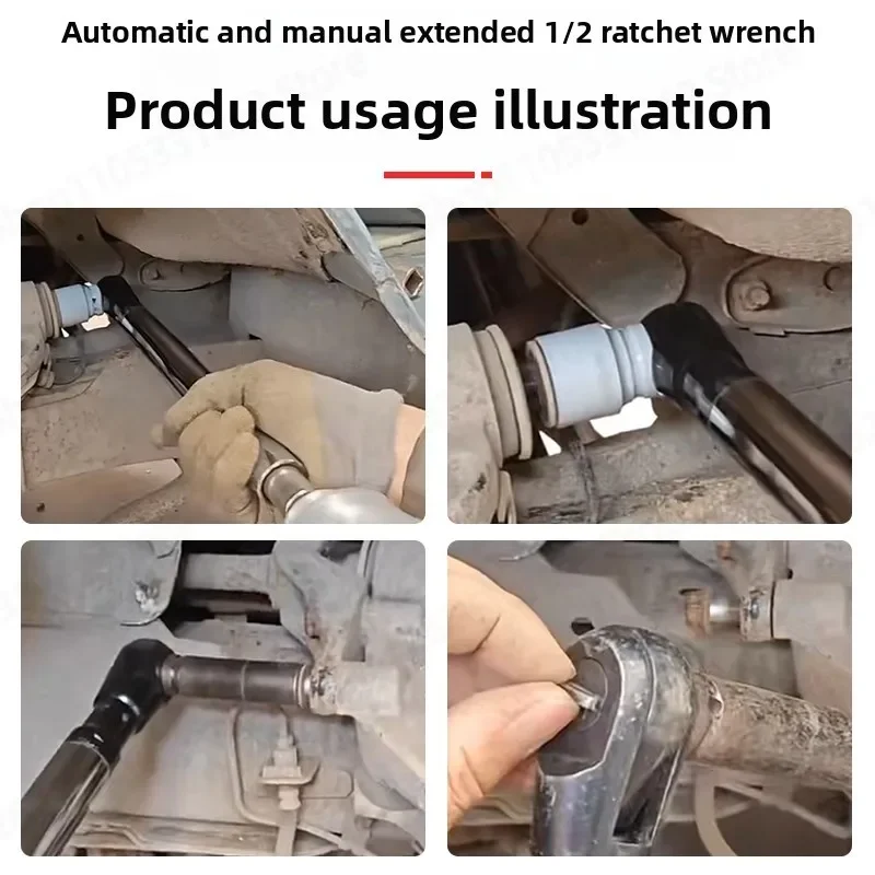 Multifunctional Extended Rapid Ratchet Wrench Pneumatic Electric Manual Extension Sleeve Wrench Extended Rod Tool