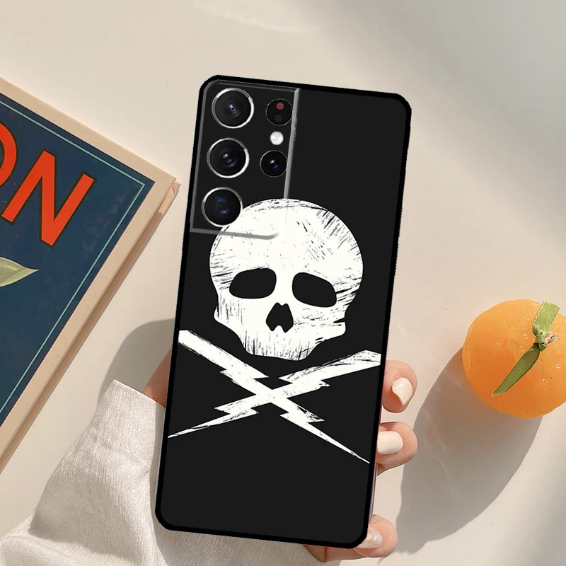 Etui z piorunami do Samsung Galaxy S21 S22 S23 Ultra S8 S9 S10 Note 10 Plus Note 20 Ultra S20 FE Coque