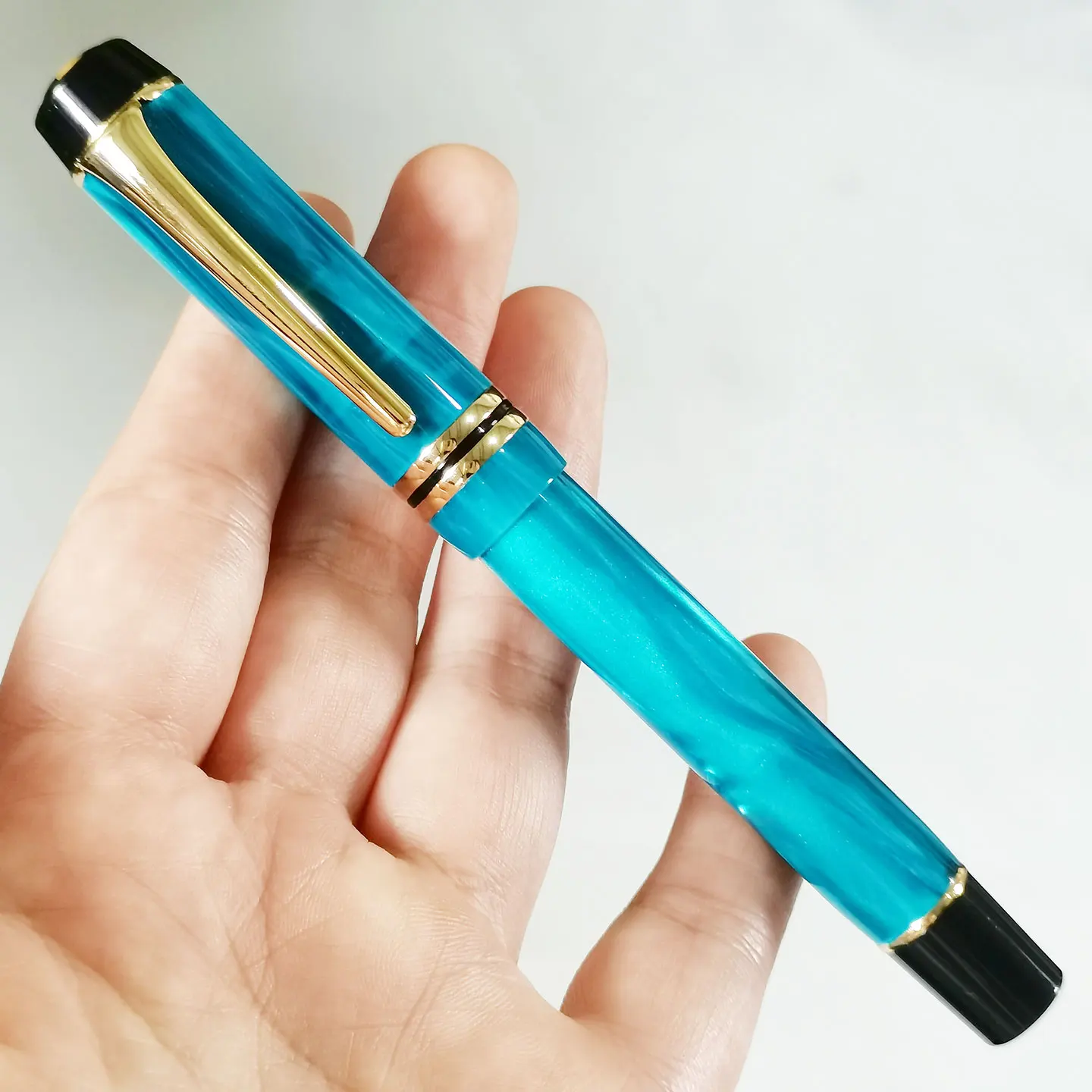 

Kaigelu 316 Blue Acrylic Fountain Pen 2025 New Product Student Calligraphy Practice Ink Pen Office Business Gift