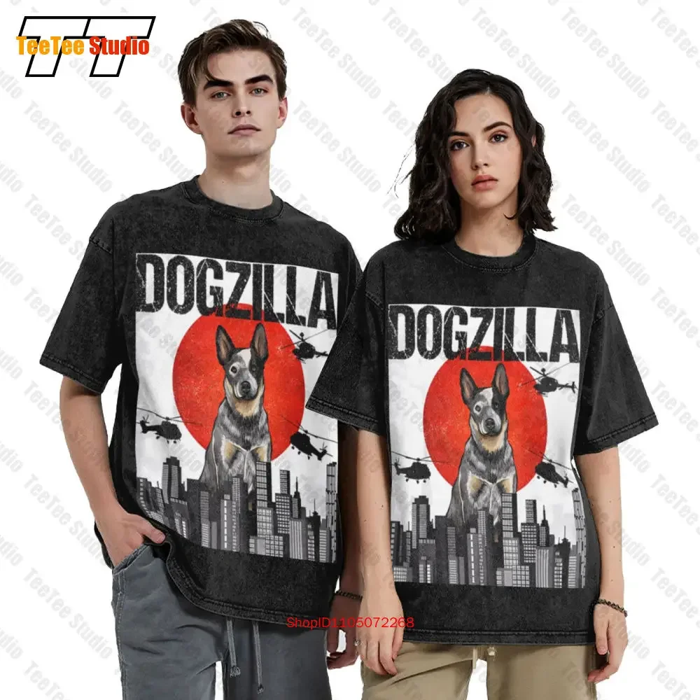 Australian Cattle Dog Ziilla Vintage Oversized T-Shirt Father'S Mother'S Day For LXFK