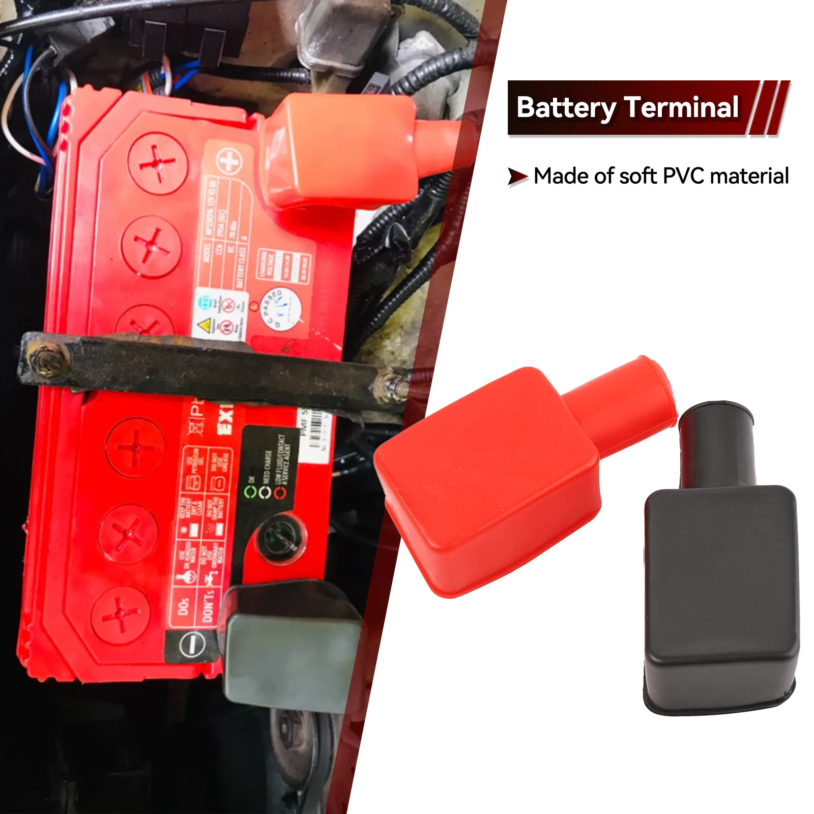 Car Battery Terminal Caps Negative Positive Terminal Covers Universal Protector Replacement Batteries Car Accessories Improved