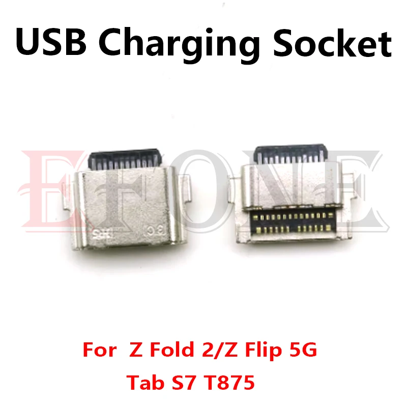 10PCS For Samsung Galaxy Z Fold Z Flip 2 3 5 5G Tab S7 T875 F916 F9160 W21 Usb Charging Connector Plug Dock Socket Port