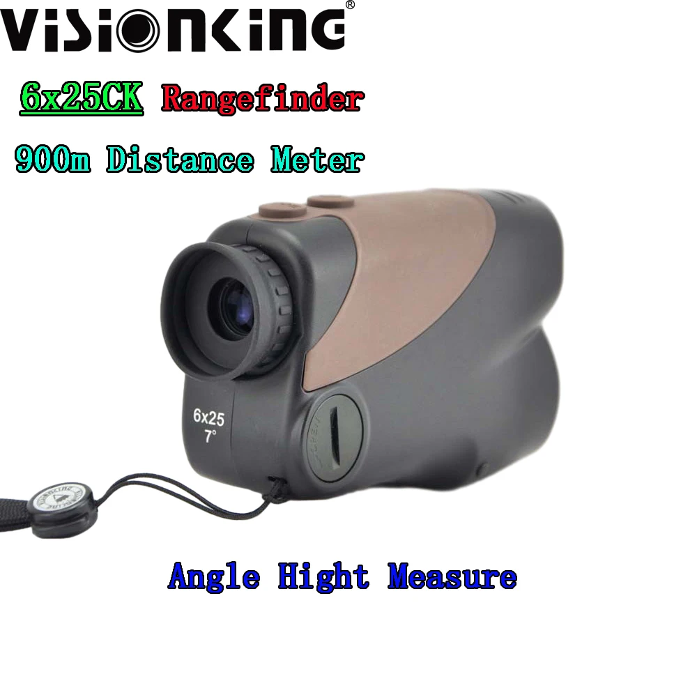 

Visionking Compact 6x25 Golf Laser Rangefinder LCD Roof Bak4 Optics Monocular 900m Distance Meter Angle Hight Hunting Telescope