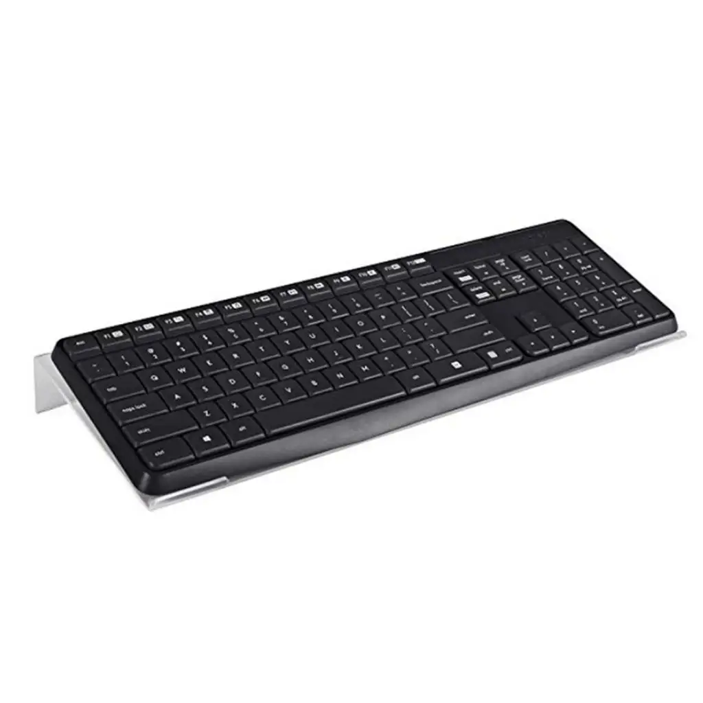 Acrylic Tilted Computer Keyboard Holder Upgraded Version Keyboard Stand for Office Desk, Home, School, Clear