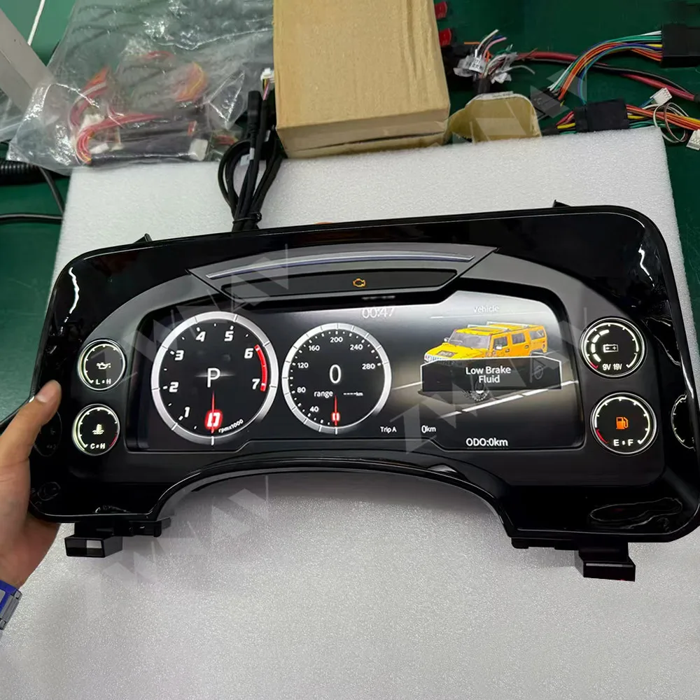 Car Full LCD Digital Instrument Cluster Dashboard Speedometer Gauge Panel Multi‑Function Direct Replacement For Hummer H2 2008+