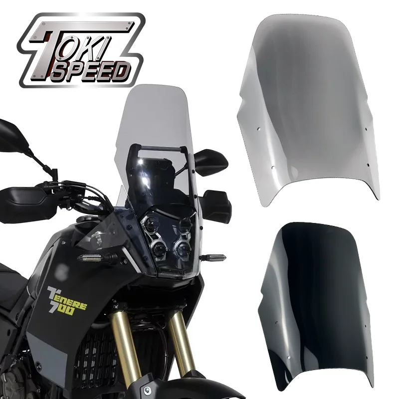 For Yamaha Tenere-700 XT700Z 2019-2024 Tenere 700 Tenere700 Windshield Motorcycle Windscreen Motorbike Wind Deflector Protector