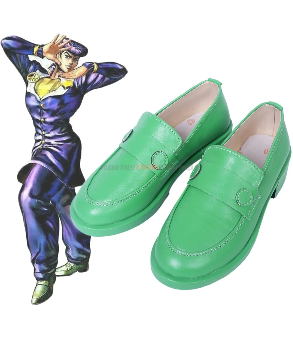 

Josuke Higashikata Cosplay JoJo's Bizarre Adventure 4 Josuke Higashikata Cosplay Green Shoes Custom Made