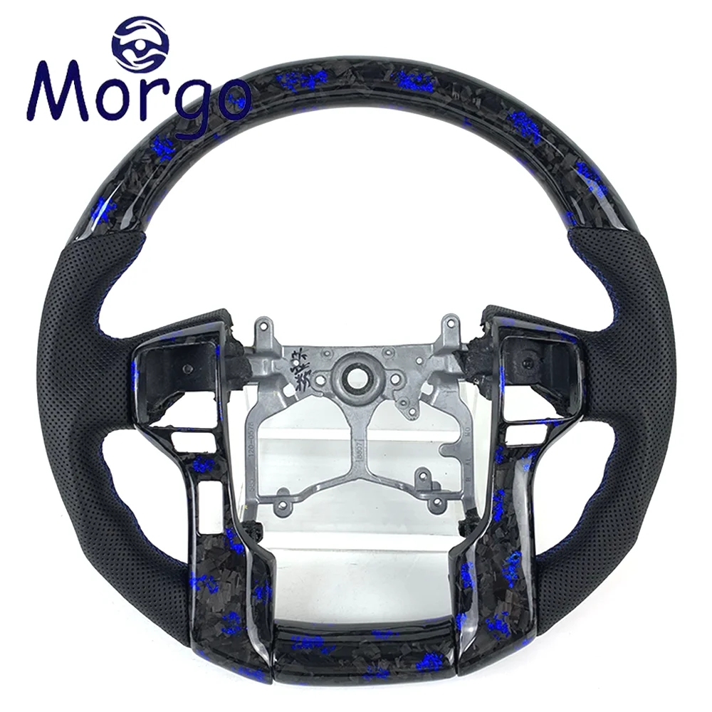 Cars accessories for Toyota Tundra 2014-2019 2022/Tacoma Lapdo 2010-2016 Custom interior carbon fiber steering wheel LED upgrade