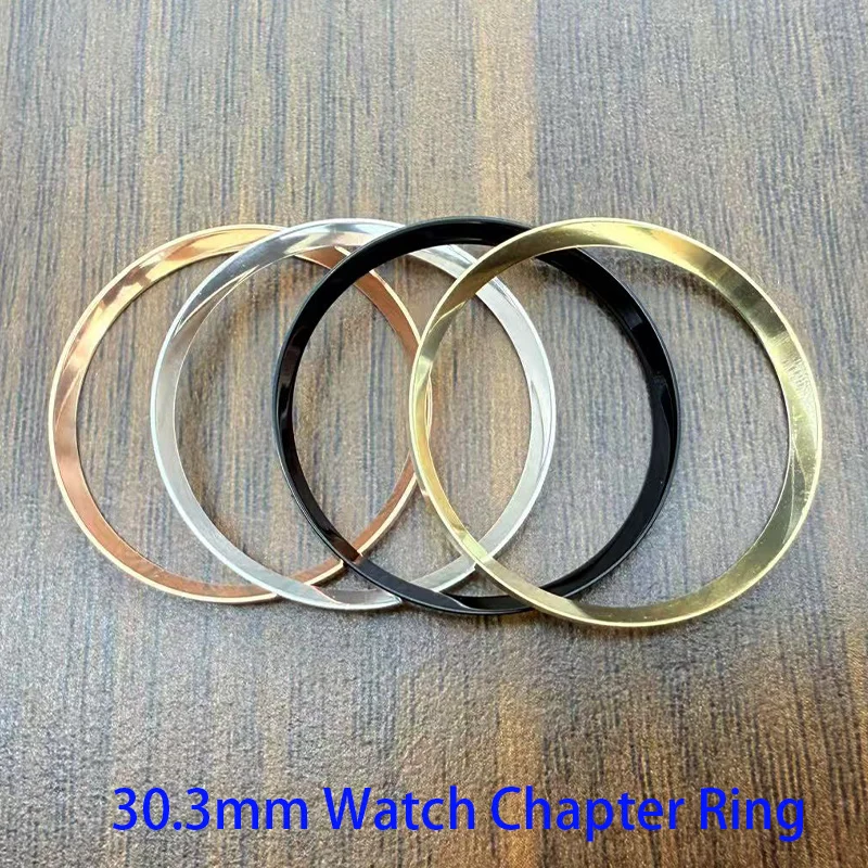 

30.3mm High Quality Watch Chapter Ring Fit SRPD SKX007 SKX009 NH35 NH36 Watch Case Replace Metal Inner Ring Watch Parts