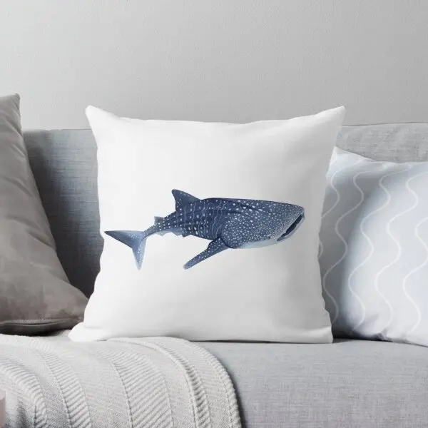 Whale Shark  Printing Throw Pillow Cover Fashion Decor Home Waist Square Wedding Throw Hotel Case Pillows not include One Side