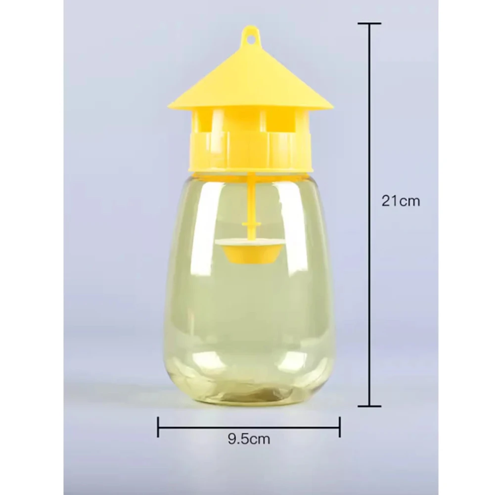 Fruit Fly Trap Killer Yellow Plastic Drosophila Trap Anti Fly Fruit Fly killer Catcher Orchard Insect Trap Pest Control Products