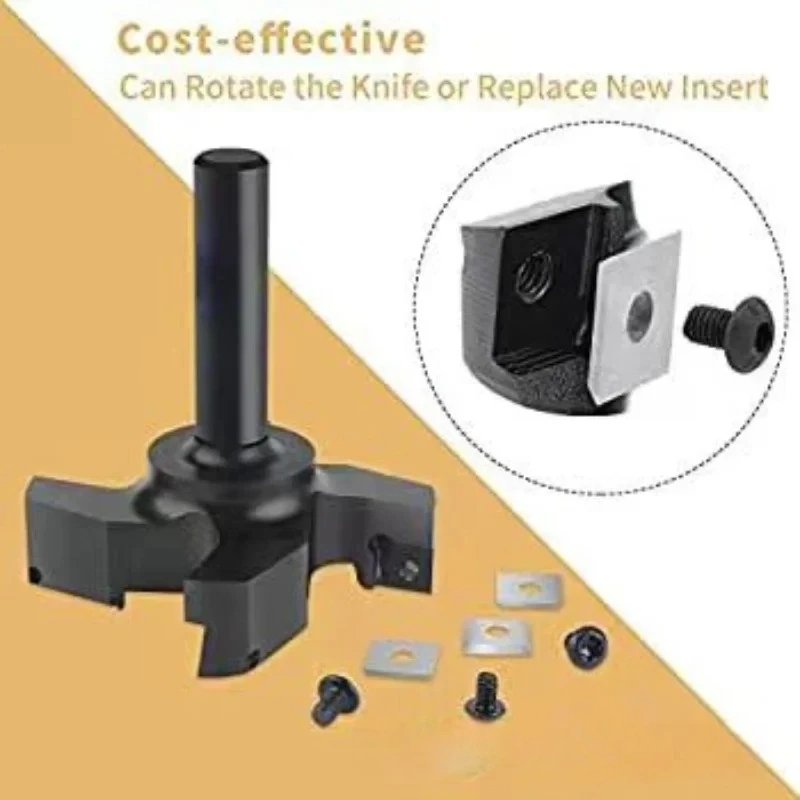 Four-blade T-plate breaker, T-tenonWoodworking gong