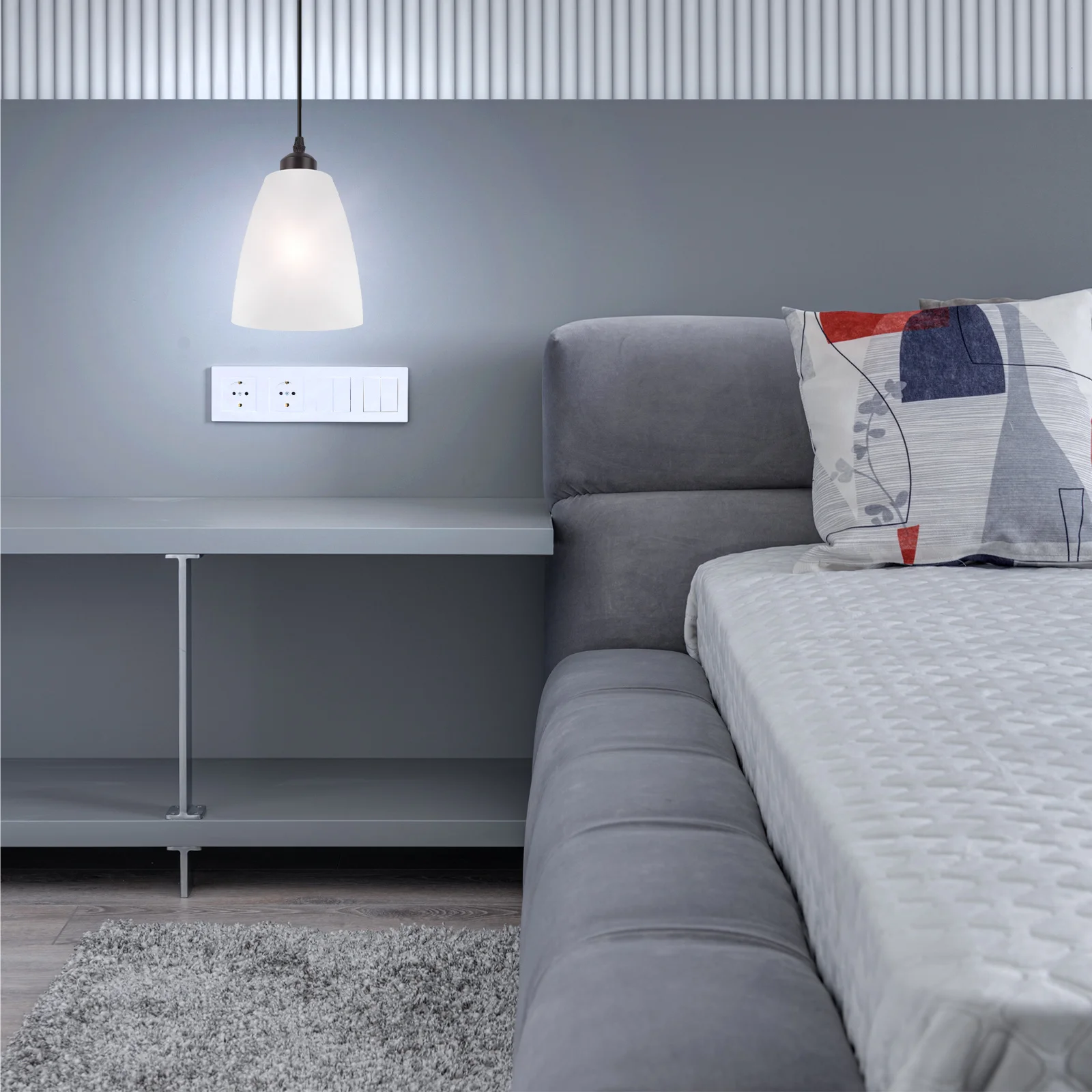 

Flat Head Plastic Hanging Lamp Shade Replacement Table Lamp Cover Simple Home Decor Table Light Shade Flat Head Design Lampshade