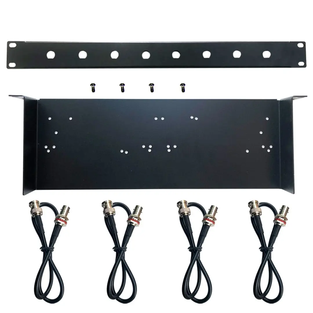 1U Rack Mount,Shelf Tray Case, Patch Panel, Antenna Cable Extension for SLX4 288 Sennheise ew100G2 G3 ew135 G2 G3 Wireless Mic