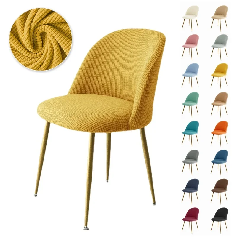 

1/2/4/6 Pcs Duckbill Chair Cover Polar Fleece Armchair Covers Nordic Elastic Make Up Chair Slipcover For Kitchen Hotel Home