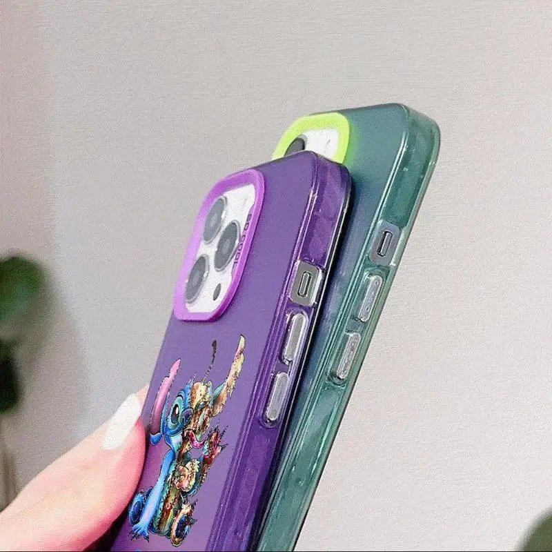 Etui na Apple iPhone 15 11 13 14 Pro Max 12 silikonowe 15 Plus matowe soczewki osłona na telefon Disney Mickey Minnie