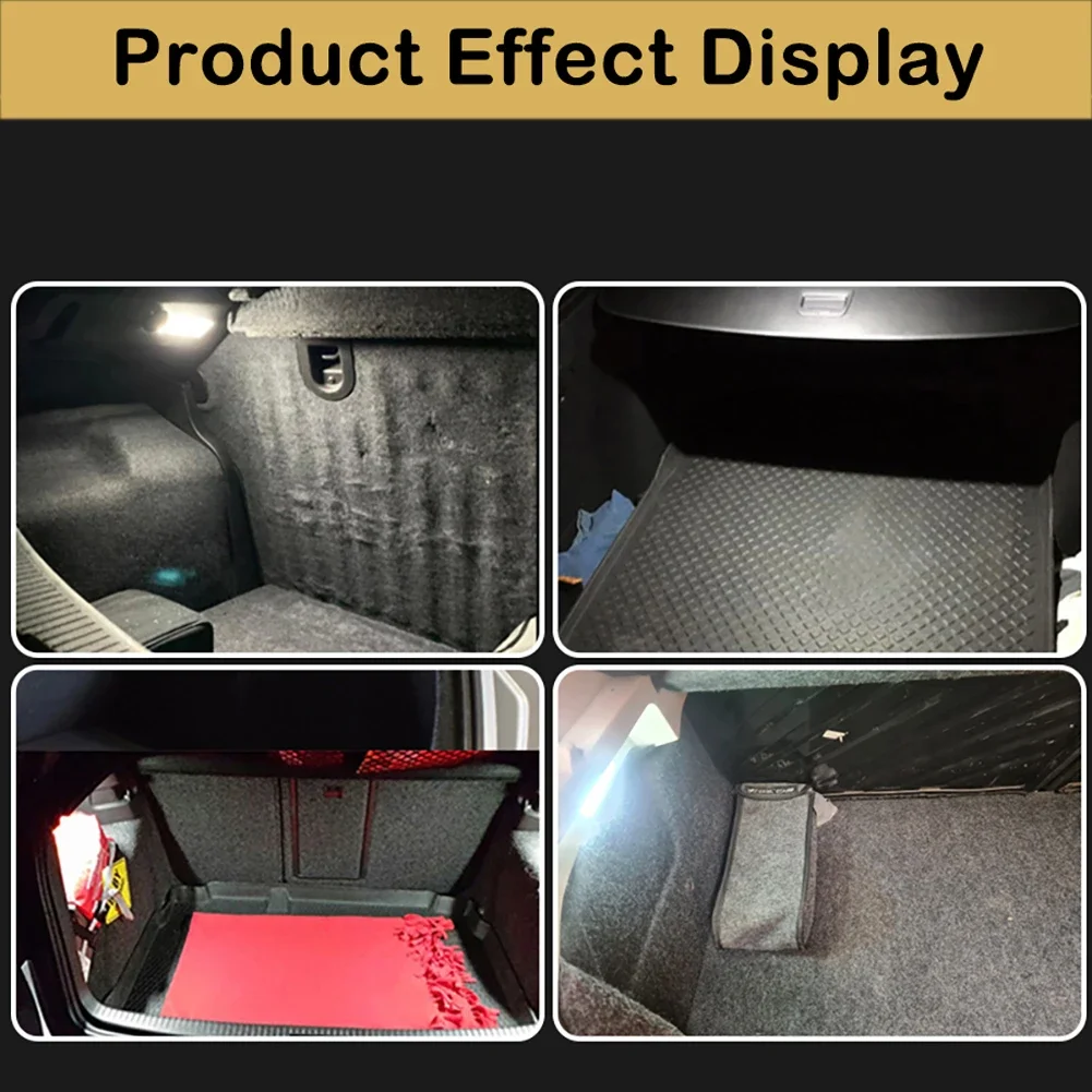 1/2X Car LED Trunk Cargo Lamp Footwell Under Door Glove Box Light For Peugeot 3008 206 308 307 2008 207 508 5008 407 306 Expert