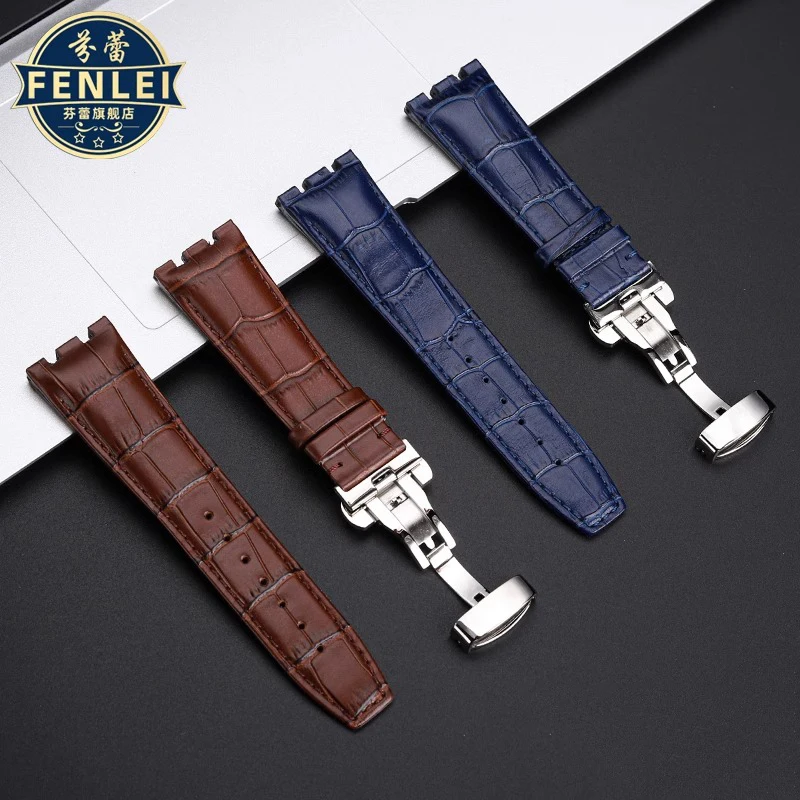 For MAURICE LACROIX AIKON AI6008 6007 1018 6038 6058 Leather Strap accessories Bracelet Nylon Cowhide watch Band Metal adapter