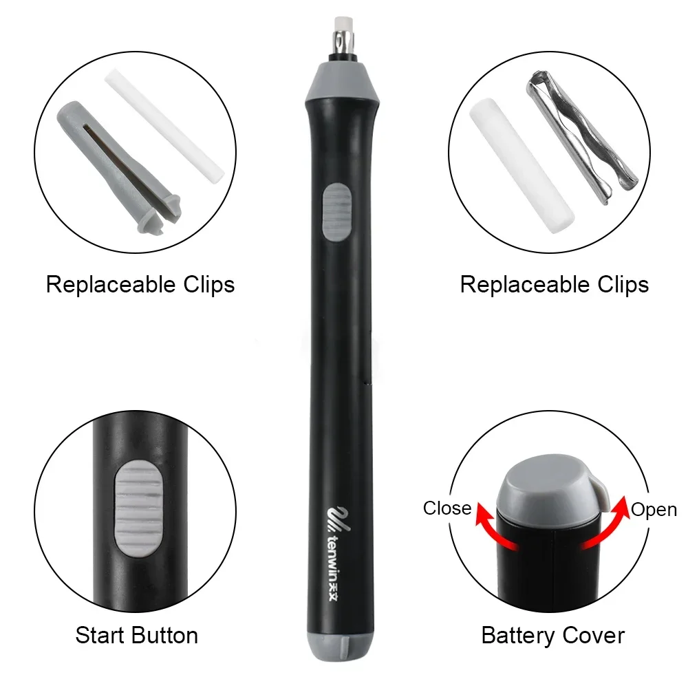 Tenwin Electric Eraser Sketch Eraser School Stationery Supplies Fine Art Painting Automatic Stationery Gifts image 3