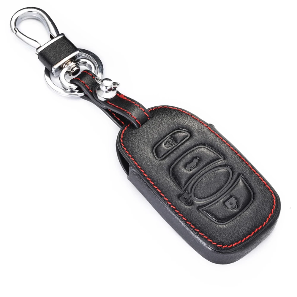 Leather Car Key Case Keychain Cover For Subaru BRZ Forester Legacy Outback WRX WRX STI Impreza XV Crosstrek Cars Accessories