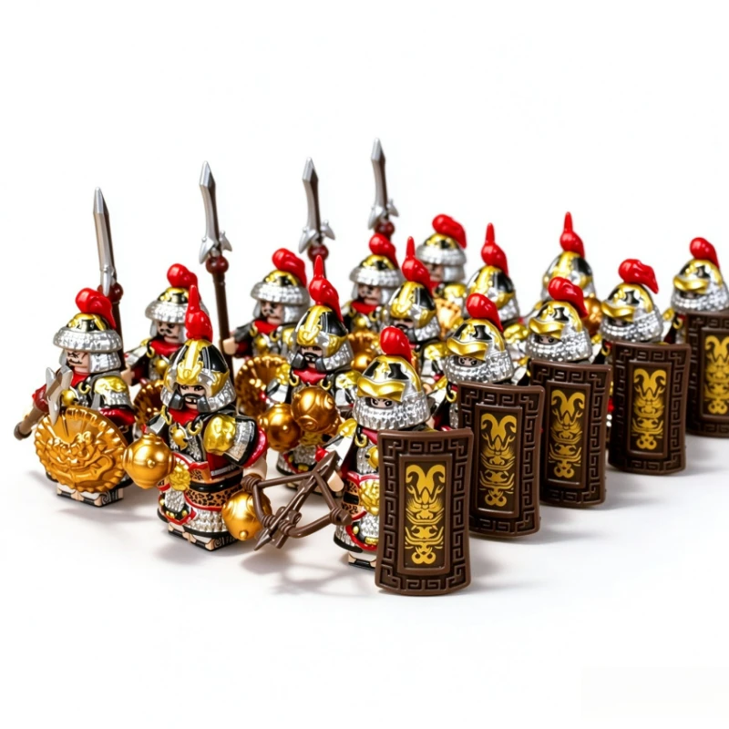 SongDynasty Armored Warriors Soldiers Generals Strategist Building Blocks Desktop Decoration DIY Assembly Model Collectible Gift