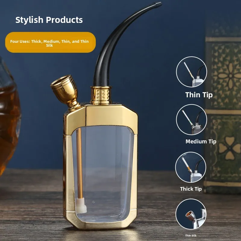 

YIYO Four-Purpose Water Pipe Male Version Creative Thick Medium Thin Filter Personalized Smoking Bag Pot Pipe Bowl