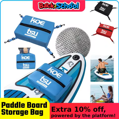 Large Capacity Paddleboard Paddle Board Storage Bag Deck Cooler Bag Adjustable Sealed Zipper Food Storage Bag Kayak Accessories