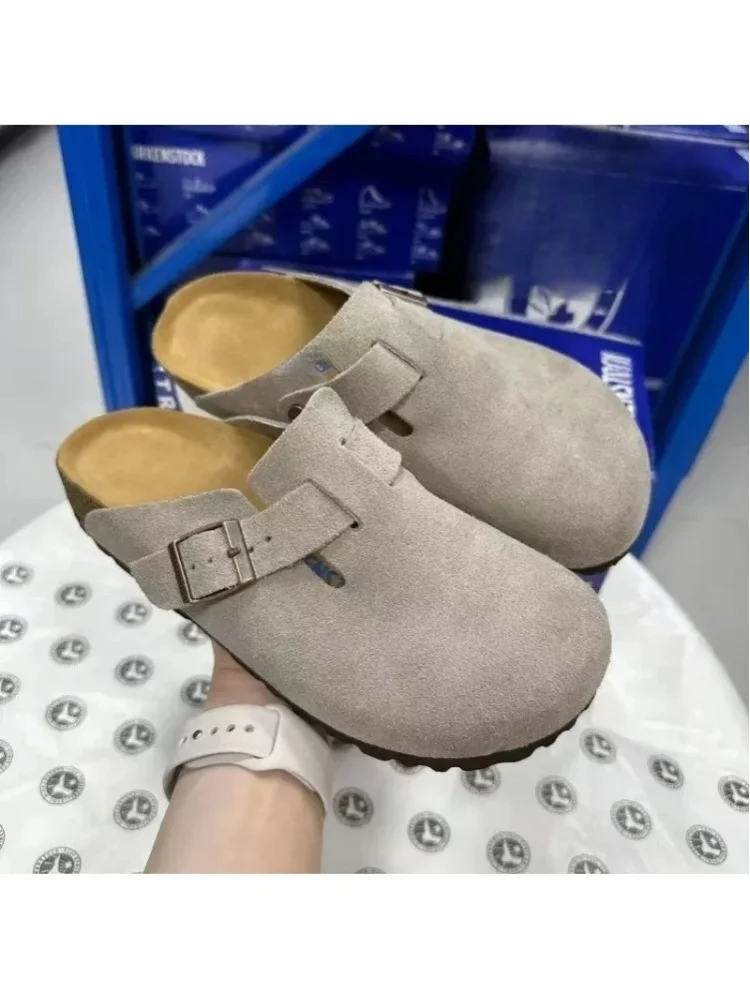 Neue trendige Ledersandalen 2026 für Herren und Damen, rutschfest, im Vintage-Stil, lässig, für Frühling und Herbst, Strandschuhe